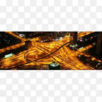 城市灯光夜景背景