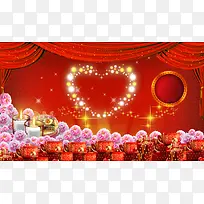 中国红喜庆宝宝周岁生日