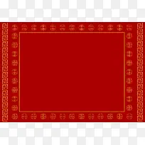 矢量中国风古纹边框背景素材