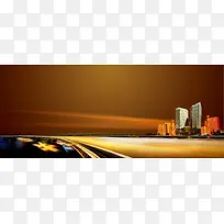高楼 高速路 棕色