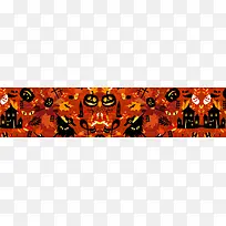 万圣节鬼节南瓜灯背景banner