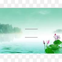 清新廉洁海报背景素材