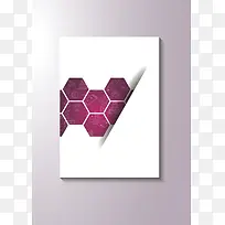 紫色几何渐变商务教育宣传单页海报背景素材