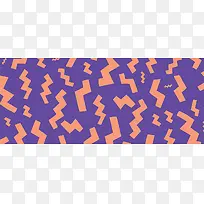 简约几何图形紫色背景banner