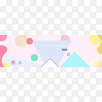 清新可爱风格女装淘宝几何背景