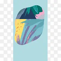 笔触撞色创意海报