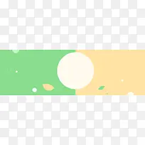 春季简约黄绿撞色海报banner背景