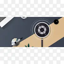 清新北欧简约风厨具促销banner