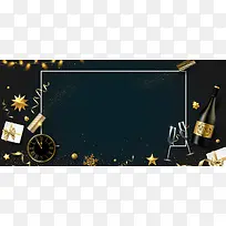 黑金简约高档贵气风banner