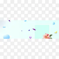 蓝色几何扁平背景