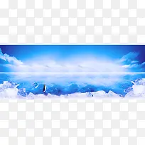 淘宝夏日清爽冰雪家电数码banner