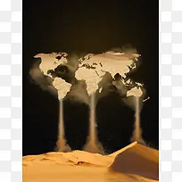 保护地球世界水日海报背景