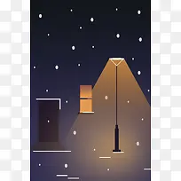 手绘扁平卡通背景