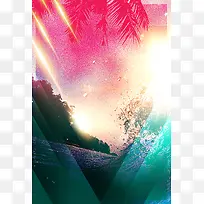 红蓝几何渐变酷炫背景