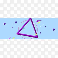 蓝紫色几何图形背景