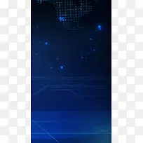 科技感商务蓝色背景PSD分层H5背景素材