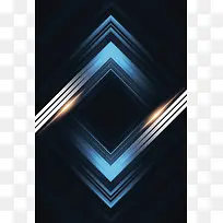 酷炫几何图案灯光平面广告