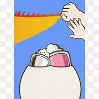 卡通抽象背景素材