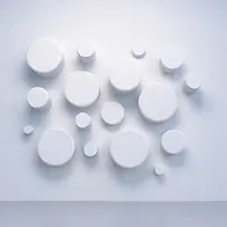 圆形立体墙面背景