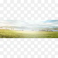 草原背景全屏海报banner