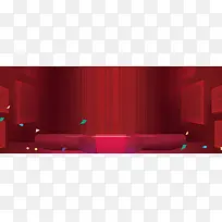 大气2018年会盛典红色banner