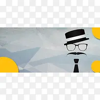 父亲节几何简约时尚banner