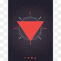 创意DM宣传单背景