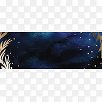 蓝色夜空简约banner