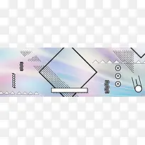 紫色孟菲斯女装冬装电商banner