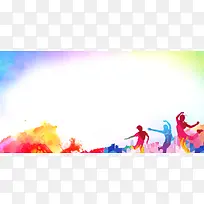创意毕业季海报素材背景