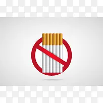 简单禁烟广告海报设计