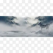 雪山背景