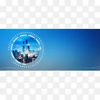 蓝色5G网络通信科技banner海报
