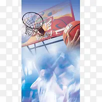篮球扣篮海报背景