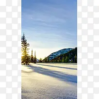 冬季清晨H5背景