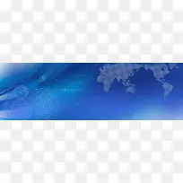 科技电子光感质感蓝色海报banner