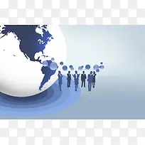 企业介绍 企业文化展板背景素材