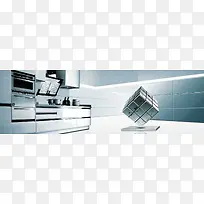 整体厨房家装节背景banner