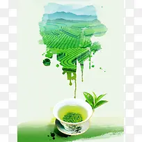 茶叶茶海报背景素材