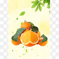 柑橘橙子宣传海报设计