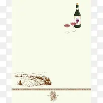 葡萄酒海报背景素材