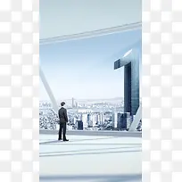 商务海报H5背景