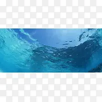 蓝色海水背景素材下载