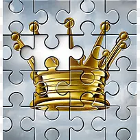 皇冠拼图商务背景