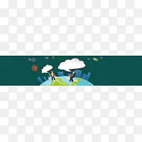 金融财经商务banner背景