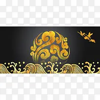 黑金商务科技海报背景