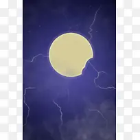 紫色梦幻星空海报背景
