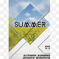 油菜花summer背景图