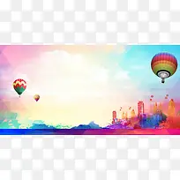 彩色彩墨背景素材