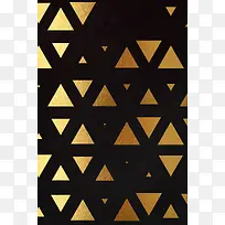 时尚几何三角黑金背景图